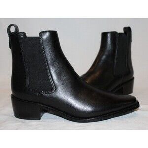 Tory Burch Black Leather Chelsea Ankle Boots 45 mm Women’s SZ 6 M NIB $425